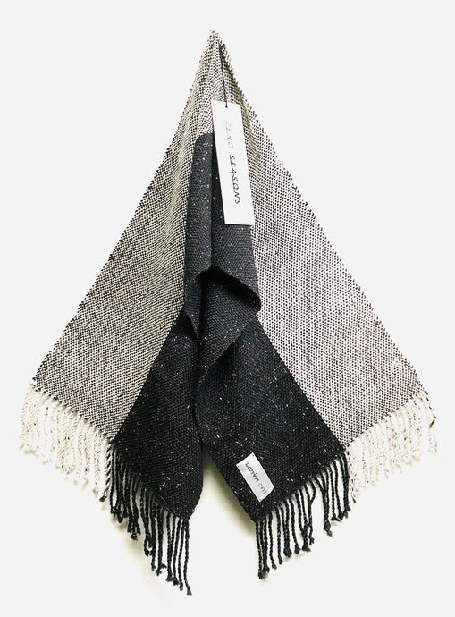 Handwoven Worsted Wool Scarf